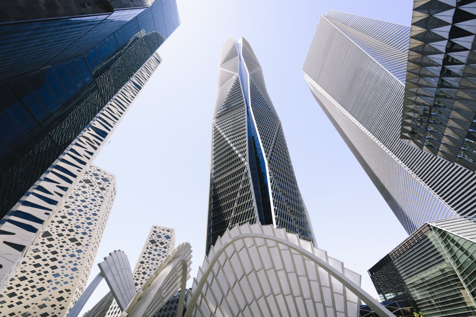 King Abdullah Financial District towers in Riyadh, Saudi Arabia